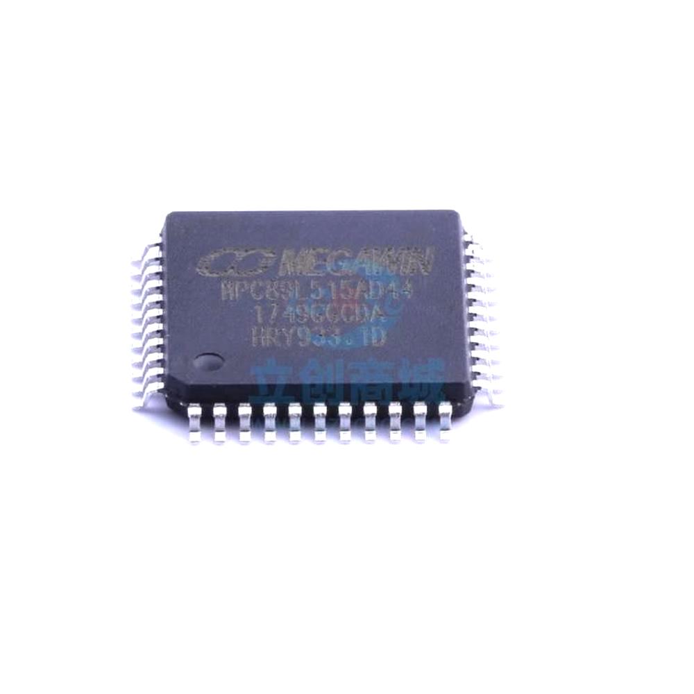 1 Pcs Microcontroller (MCU/MPU/SOC) MPC89L515AD44 LQFP-44_10x10x08P MPC89L515AD44