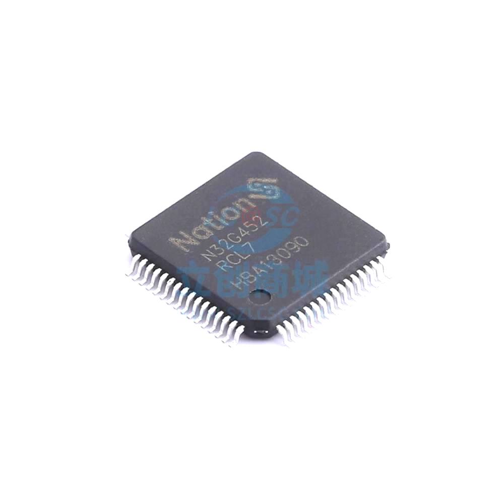 1 Pcs Microcontroller (MCU/MPU/SOC) N32G452RCL7 LQFP-64 N32G452RCL7