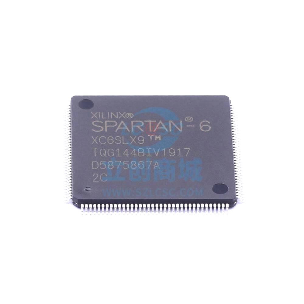 1 Pcs Programmable Logic Device (CPLD/FPGA) XC6SLX9-2TQG144C LQFP-144_20x20x05P XC6SLX9-2TQG144C