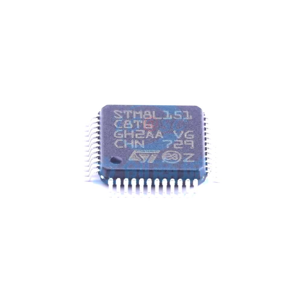 1 Pcs STM8L151C8T6 LQFP-48_7x7x05P 8-Bit 16MHz 64KB STM8L151C8T6