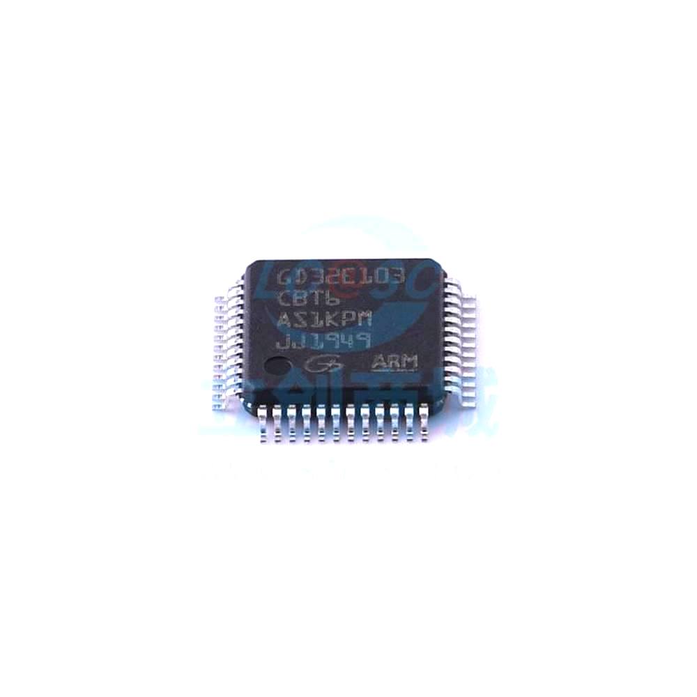 1 Pcs Single chip microcomputer (MCU/MPU/SOC) GD32E103CBT6 without CAN function LQFP-48 GD32E103CBT6