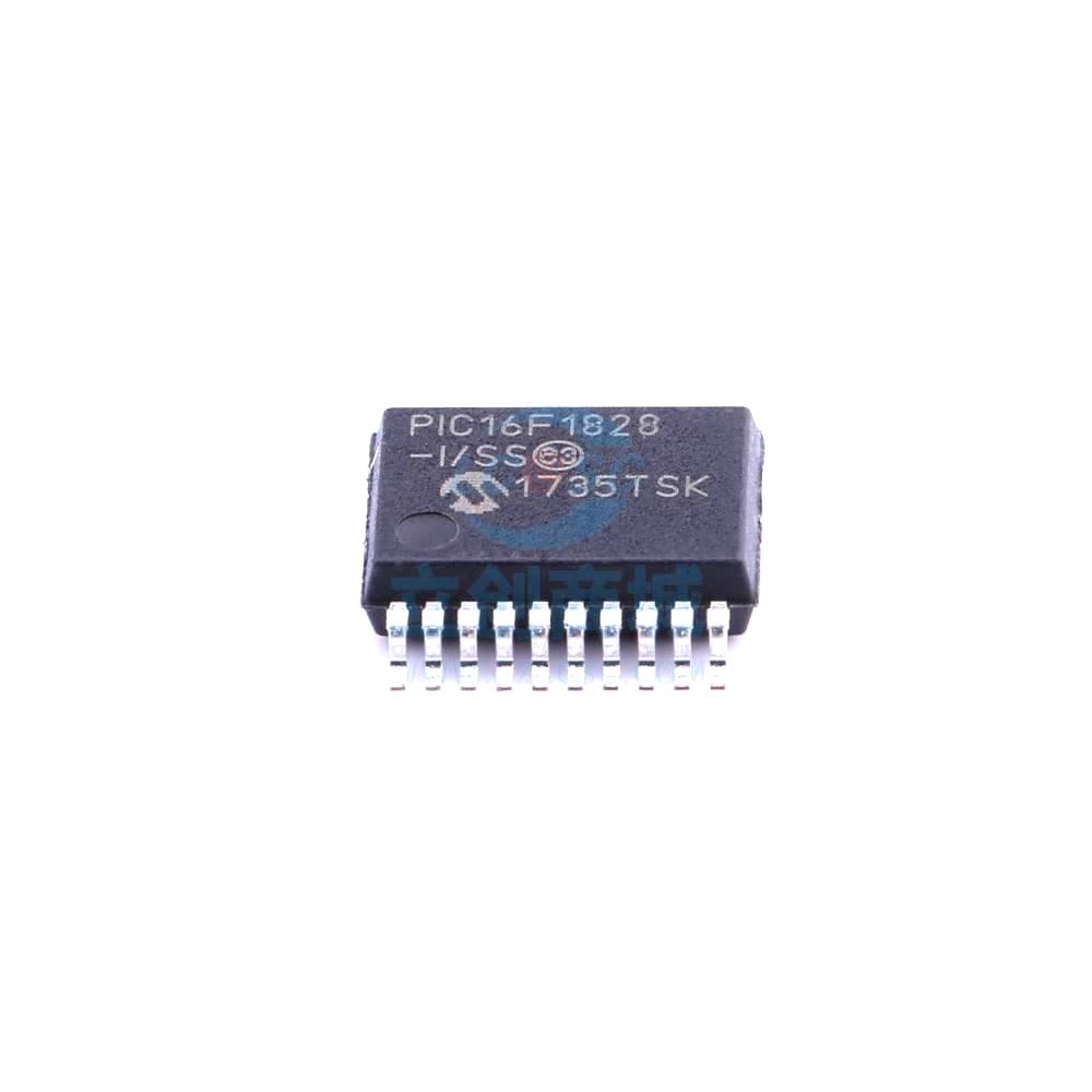 1 Pcs PIC16F1828-I/SS SSOP-20_208mil 8-Bit 32MHz 7KB (4K x 14) PIC16F1828-I/SS