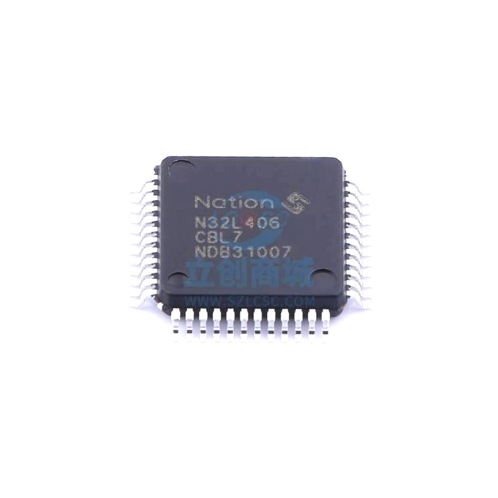 1 Pcs Microcontroller (MCU/MPU/SOC) N32L406CBL7 LQFP-48 N32L406CBL7