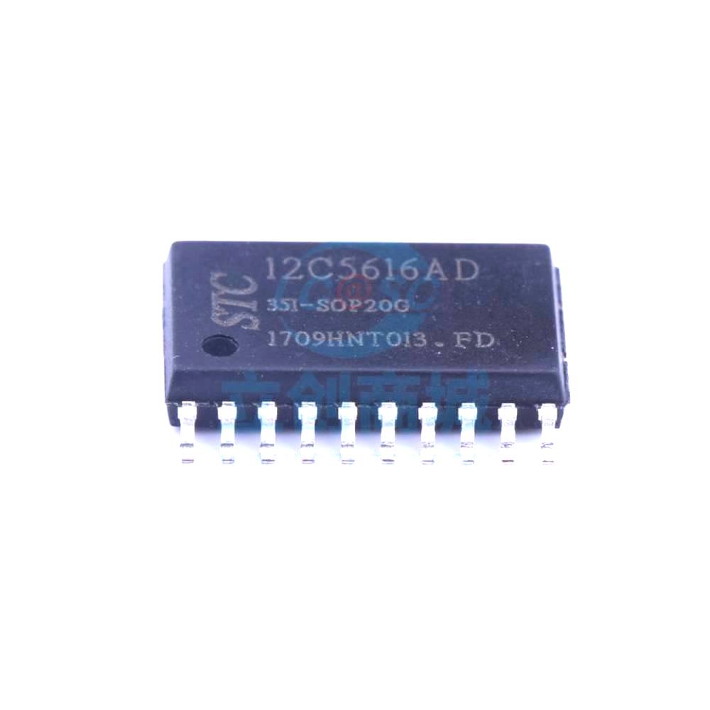 1 Pcs Microcontroller (MCU/MPU/SOC) STC12C5616AD-35I SOIC-20_300mil STC12C5616AD-35I-SOP20