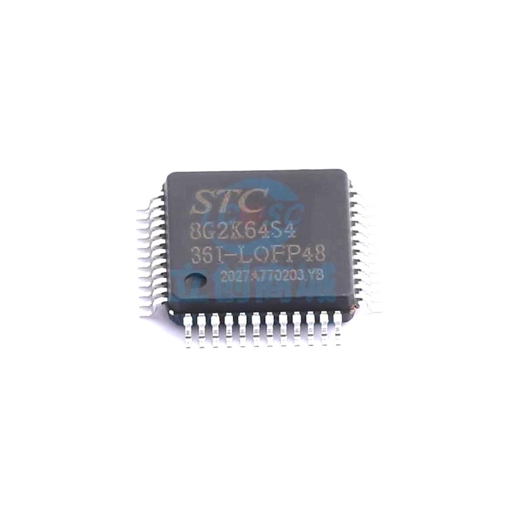 1 Pcs Microcontroller (MCU/MPU/SOC) STC8G2K64S4-36I-LQFP48 LQFP-48 STC8G2K64S4-36I-LQFP48