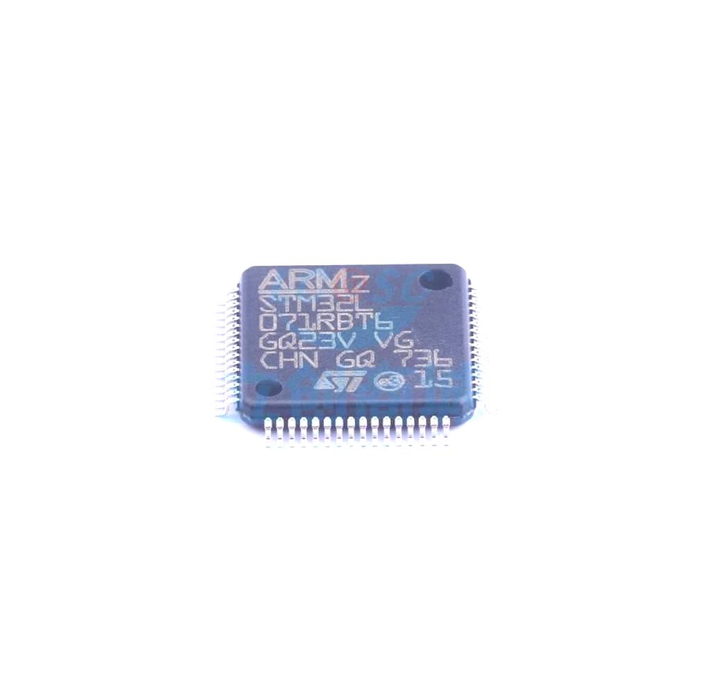 1 Pcs STM32L071RBT6 LQFP-64_10x10x05P 32-Bit 32MHz 128KB STM32L071RBT6