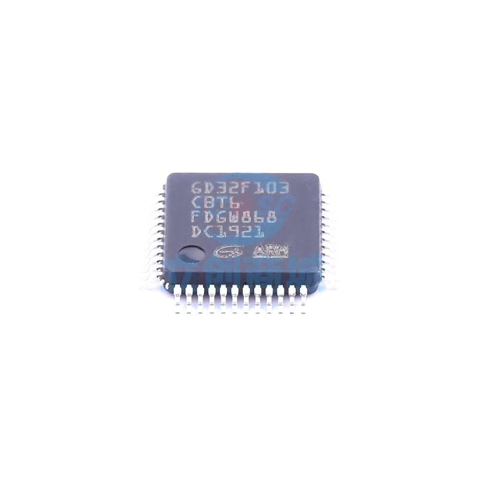 1 Pcs Microcontroller (MCU/MPU/SOC) GD32F103CBT6 LQFP-48_7x7x05P GD32F103CBT6