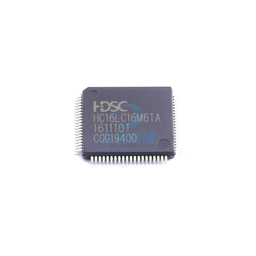 1 Pcs Microcontroller (MCU/MPU/SOC) HC16LC16M6TA-LQFP80 LQFP-80(12x12) HC16LC16M6TA-LQFP80