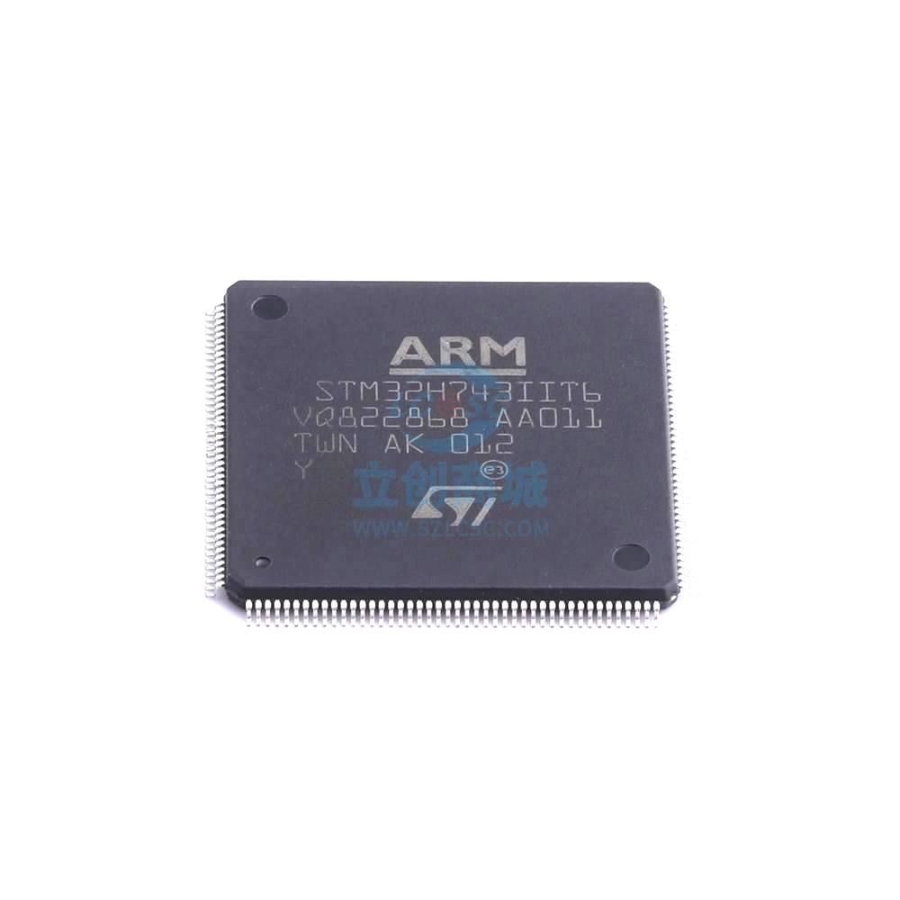 1 Pcs STM32H743IIT6 LQFP-176_24x24x05P 32-Bit 400MHz 2MB STM32H743IIT6