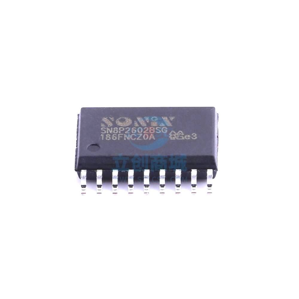 1 Pcs Microcontroller (MCU/MPU/SOC) SN8P2602BSG SOP-18 SN8P2602BSG