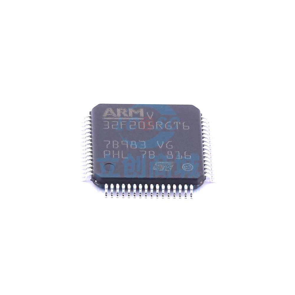 1 Pcs STM32F205RGT6TR LQFP-64 32-Bit 120MHz 1MB STM32F205RGT6TR