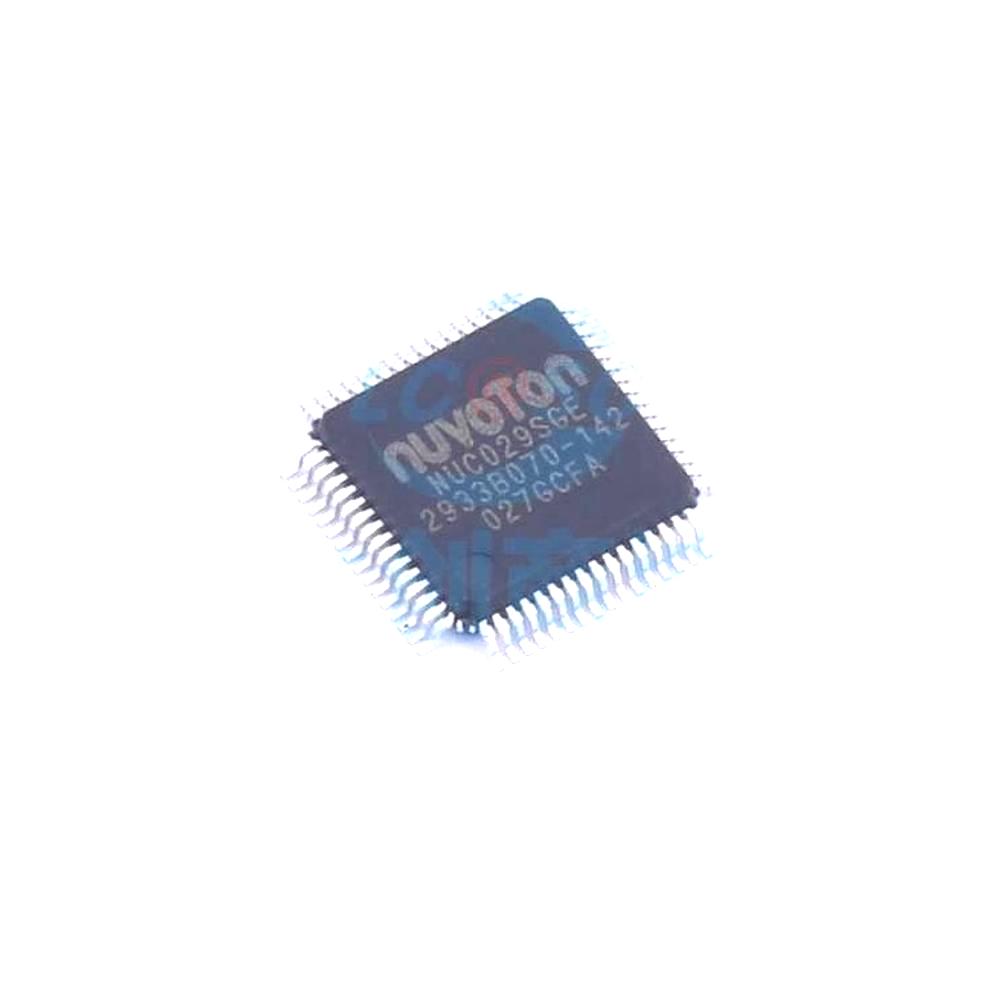 1 Pcs Microcontroller (MCU/MPU/SOC) NUC029SGE LQFP-64 NUC029SGE
