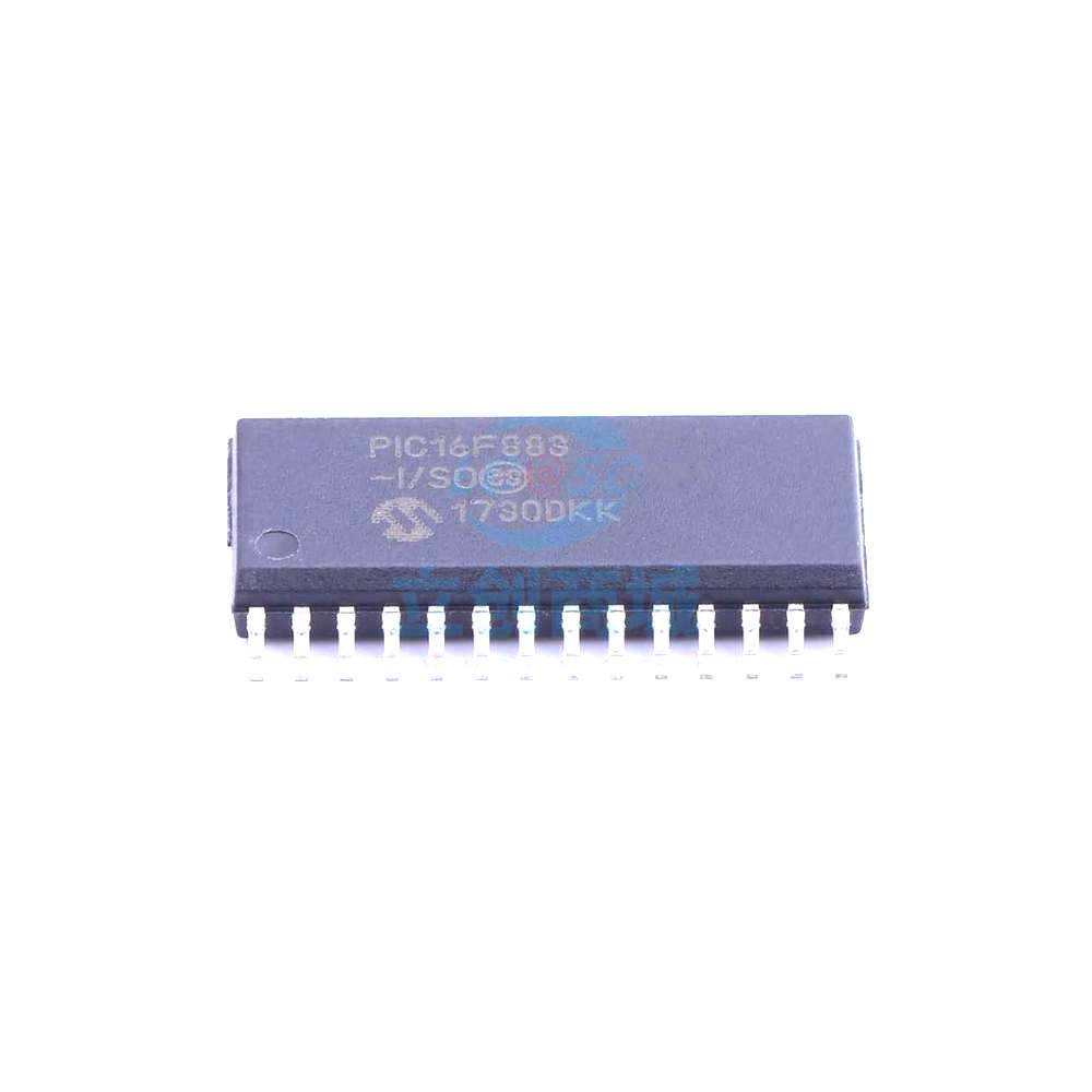 1 Pcs PIC16F883-I/SO SOIC-28_300mil 8-Bit 20MHz 14KB (8K x 14) PIC16F883-I/SO
