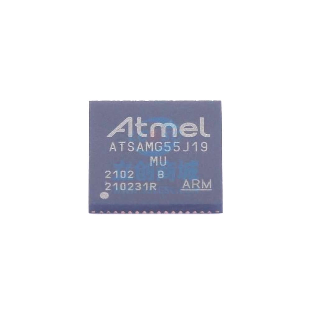 1 Pcs Microcontroller (MCU/MPU/SOC) ATSAMG55J19B-MU QFN-64 ATSAMG55J19B-MU