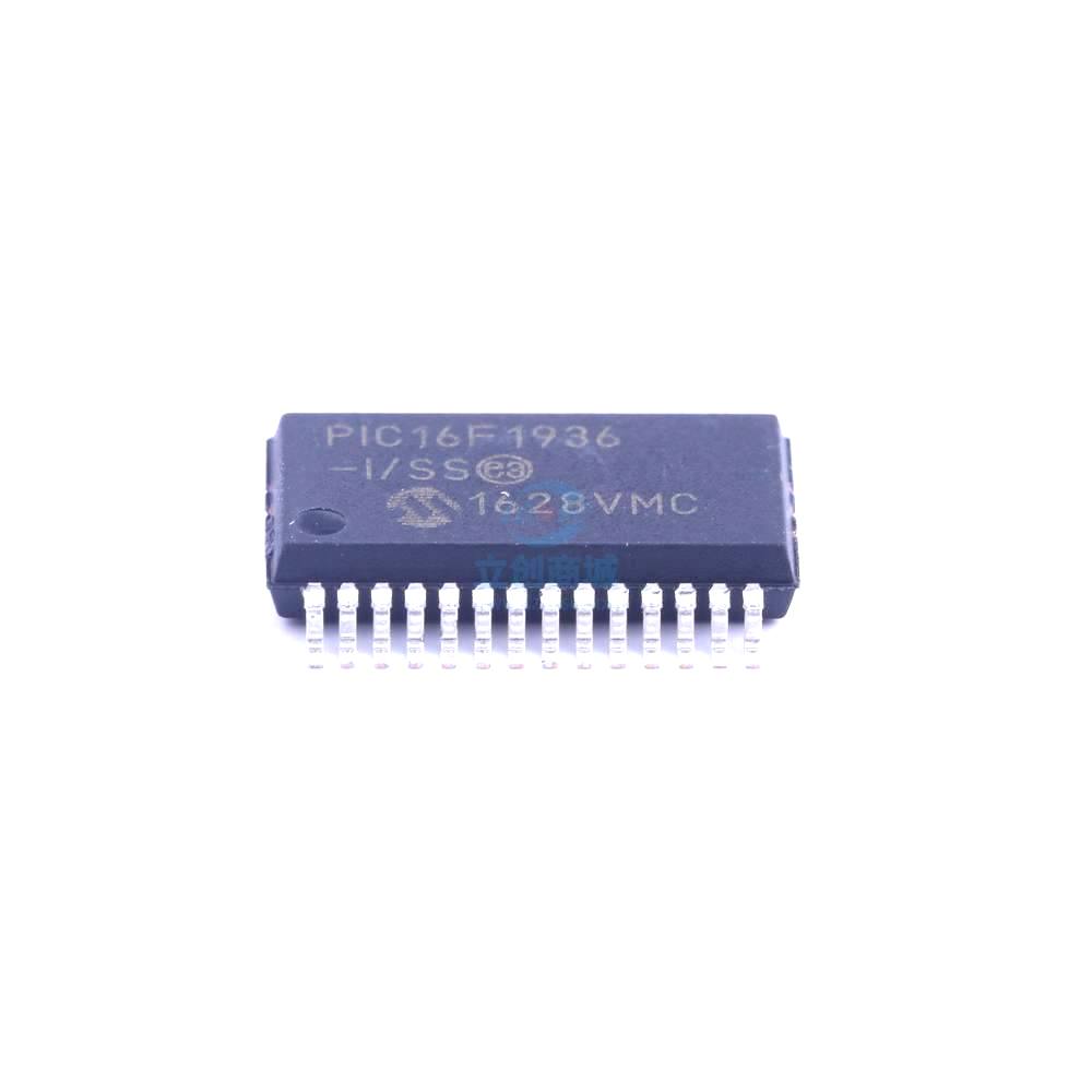 1 Pcs PIC16F1936T-I/SS SSOP-28_208mil 8-Bit 32MHz 14KB (8K x 14) PIC16F1936T-I/SS