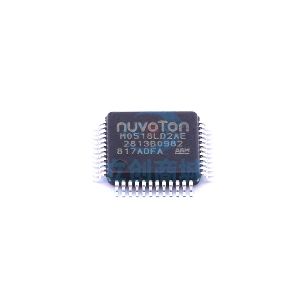 1 Pcs Microcontroller (MCU/MPU/SOC) M0518LD2AE LQFP-48 M0518LD2AE