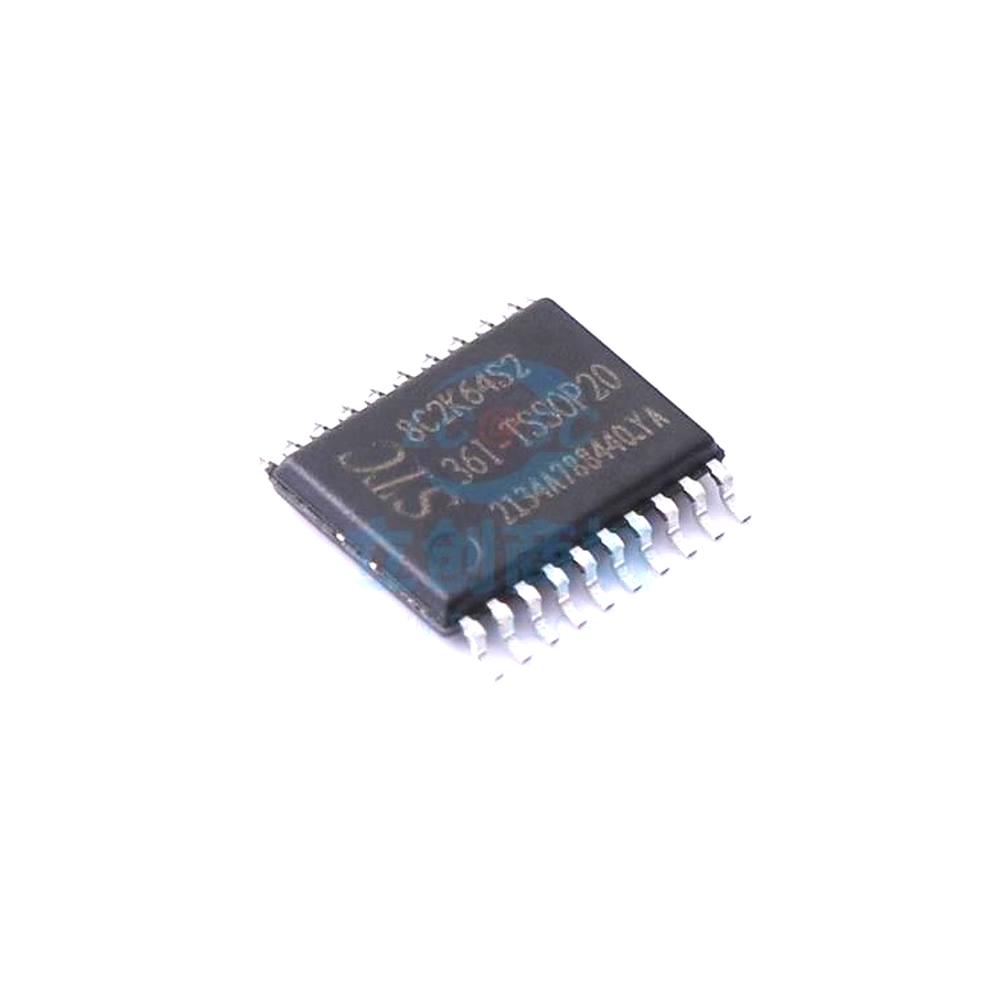 1 Pcs Microcontroller (MCU/MPU/SOC) STC8C2K64S2-36I-TSSOP20 TSSOP20 STC8C2K64S2-36I-TSSOP20