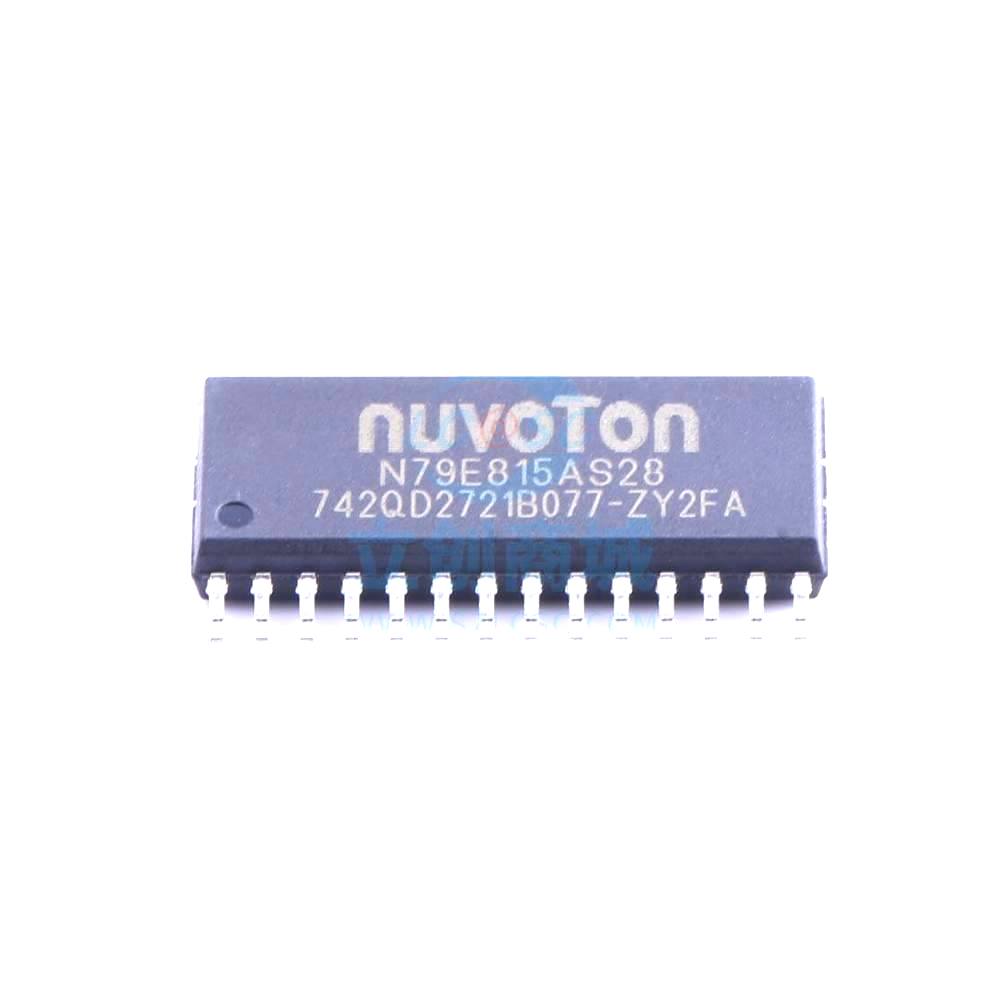 1 Pcs Microcontroller (MCU/MPU/SOC) N79E815AS28 SOP-28_300mil N79E815AS28