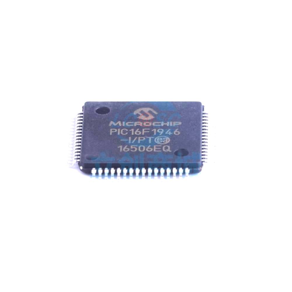 1 Pcs PIC16F1946-I/PT TQFP-64_10x10x05P 8-Bit 32MHz 14KB (8K x 14) PIC16F1946-I/PT