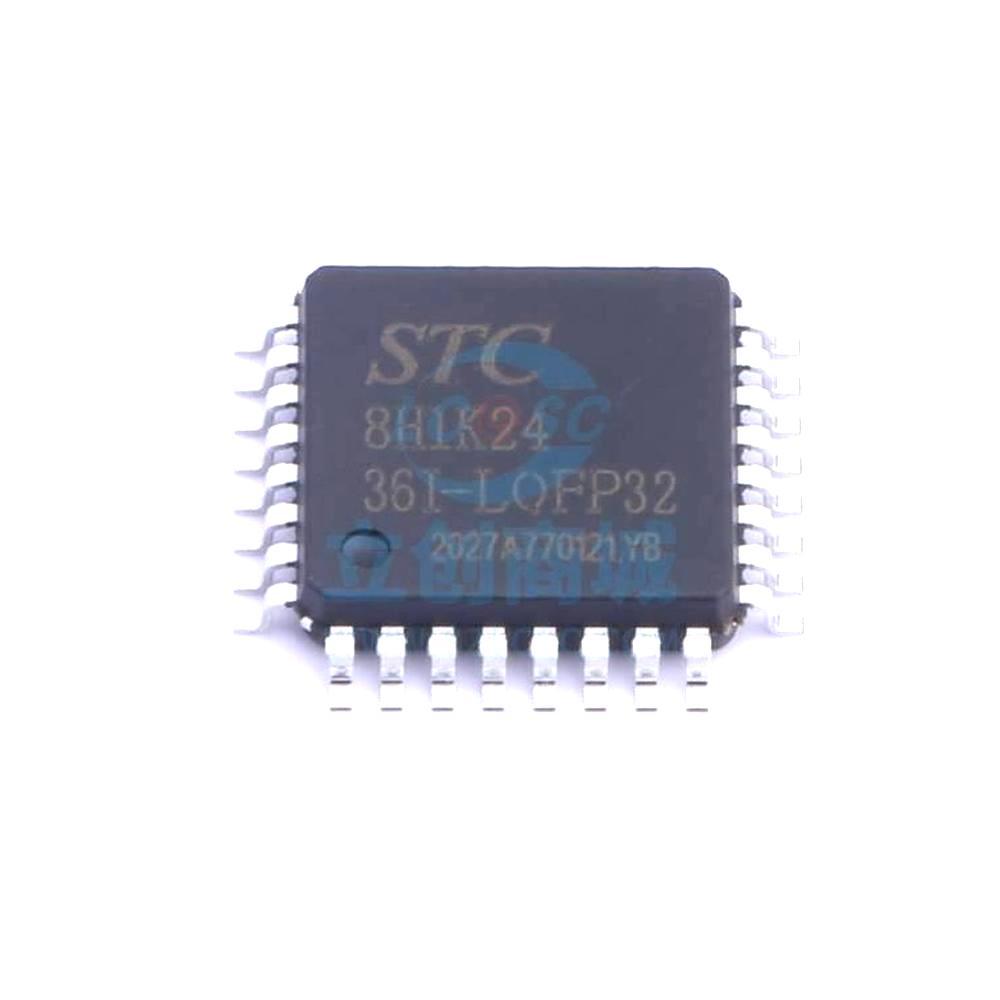1 Pcs Microcontroller (MCU/MPU/SOC) STC8H1K24-36I-LQFP32 LQFP-32 STC8H1K24-36I-LQFP32