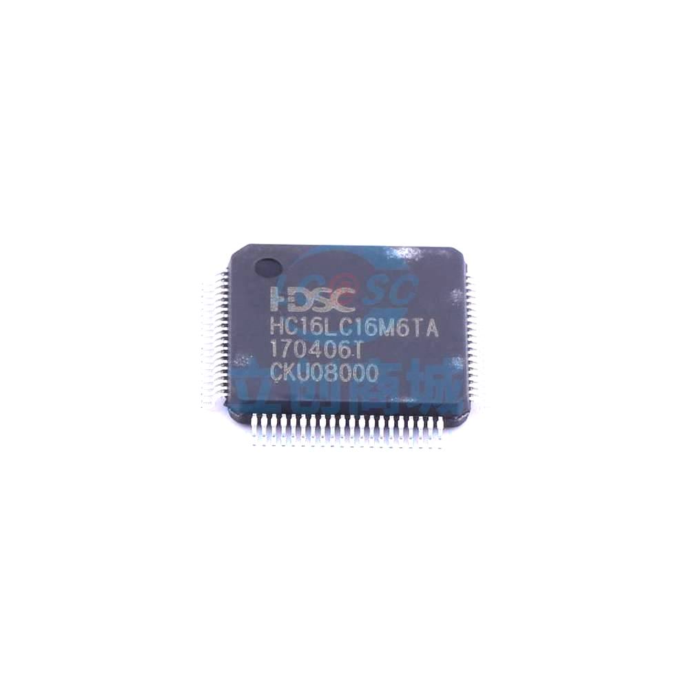 1 Pcs Microcontroller (MCU/MPU/SOC) HC16LC16M6TA-LQ80 LQFP-80(10x10) HC16LC16M6TA-LQ80