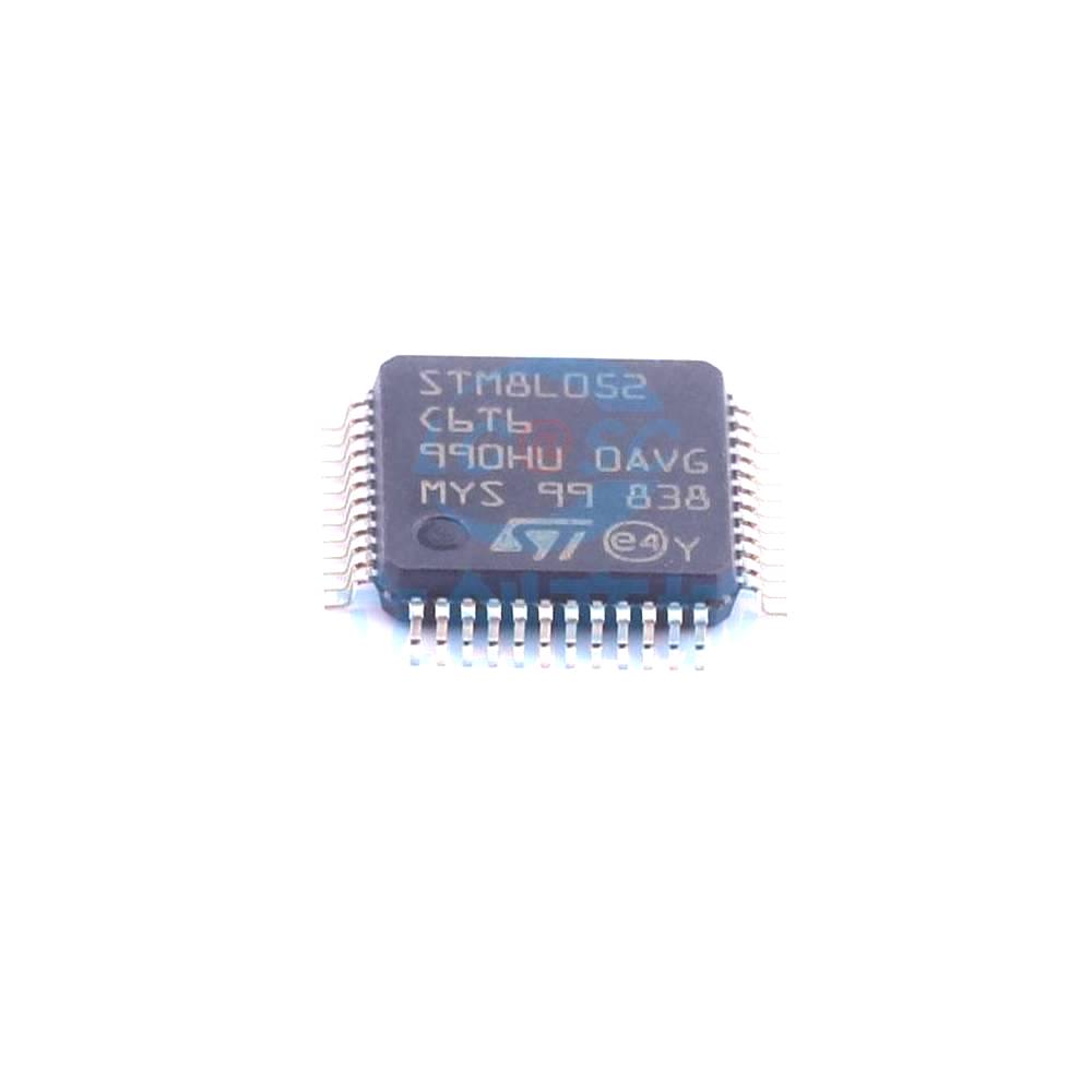 1 Pcs STM8L052C6T6 LQFP-48_7x7x05P 8-Bit 16MHz 32kB STM8L052C6T6
