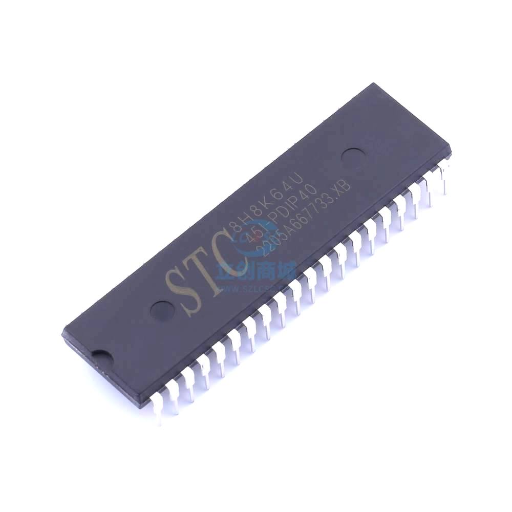 1 Pcs Microcontroller (MCU/MPU/SOC) STC8H8K64U-45I-PDIP40 PDIP-40 STC8H8K64U-45I-PDIP40