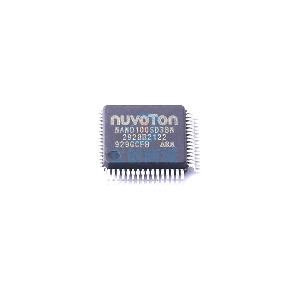1 Pcs Microcontroller (MCU/MPU/SOC) NANO100SD3BN LQFP-64 NANO100SD3BN