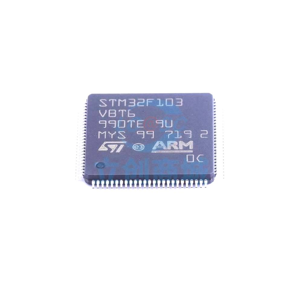 1 Pcs STM32F103VBT6 LQFP-100_14x14x05P 32-Bit 72MHz 128KB STM32F103VBT6