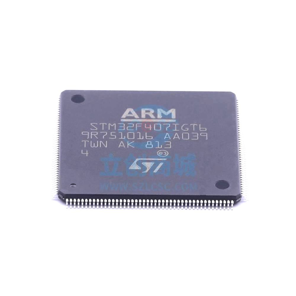 1 Pcs STM32F407IGT6 LQFP-176_24x24x05P 32-Bit 168MHz 1MB STM32F407IGT6