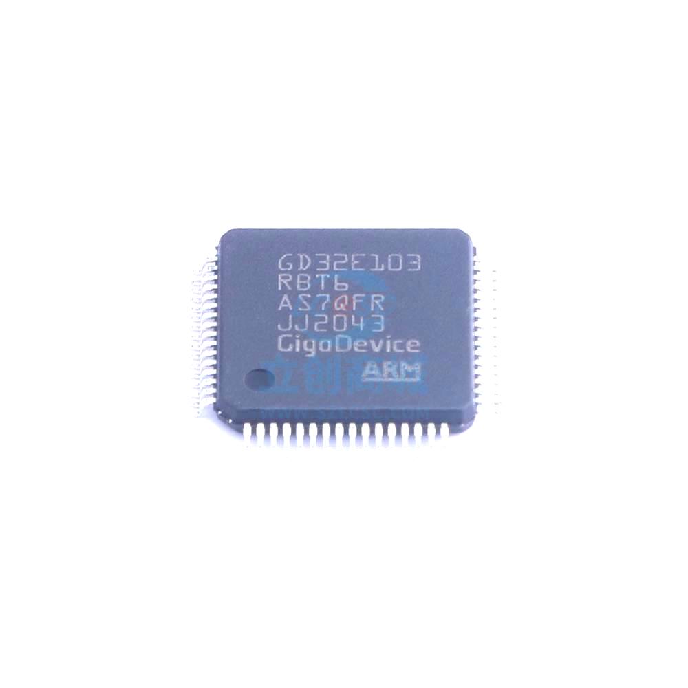 1 Pcs Microcontroller (MCU/MPU/SOC) GD32E103RBT6 LQFP-64 GD32E103RBT6