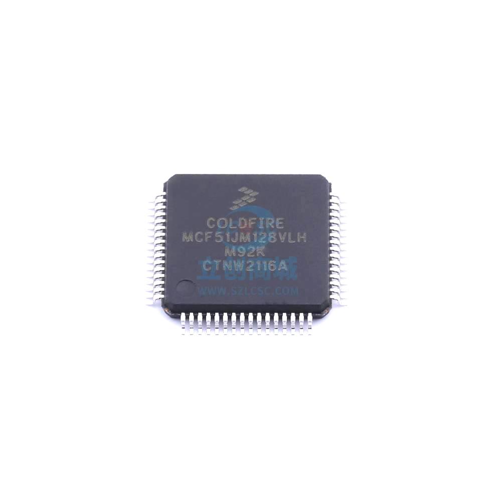 1 Pcs Microcontroller (MCU/MPU/SOC) MCF51JM128VLH LQFP-64(10x10) MCF51JM128VLH