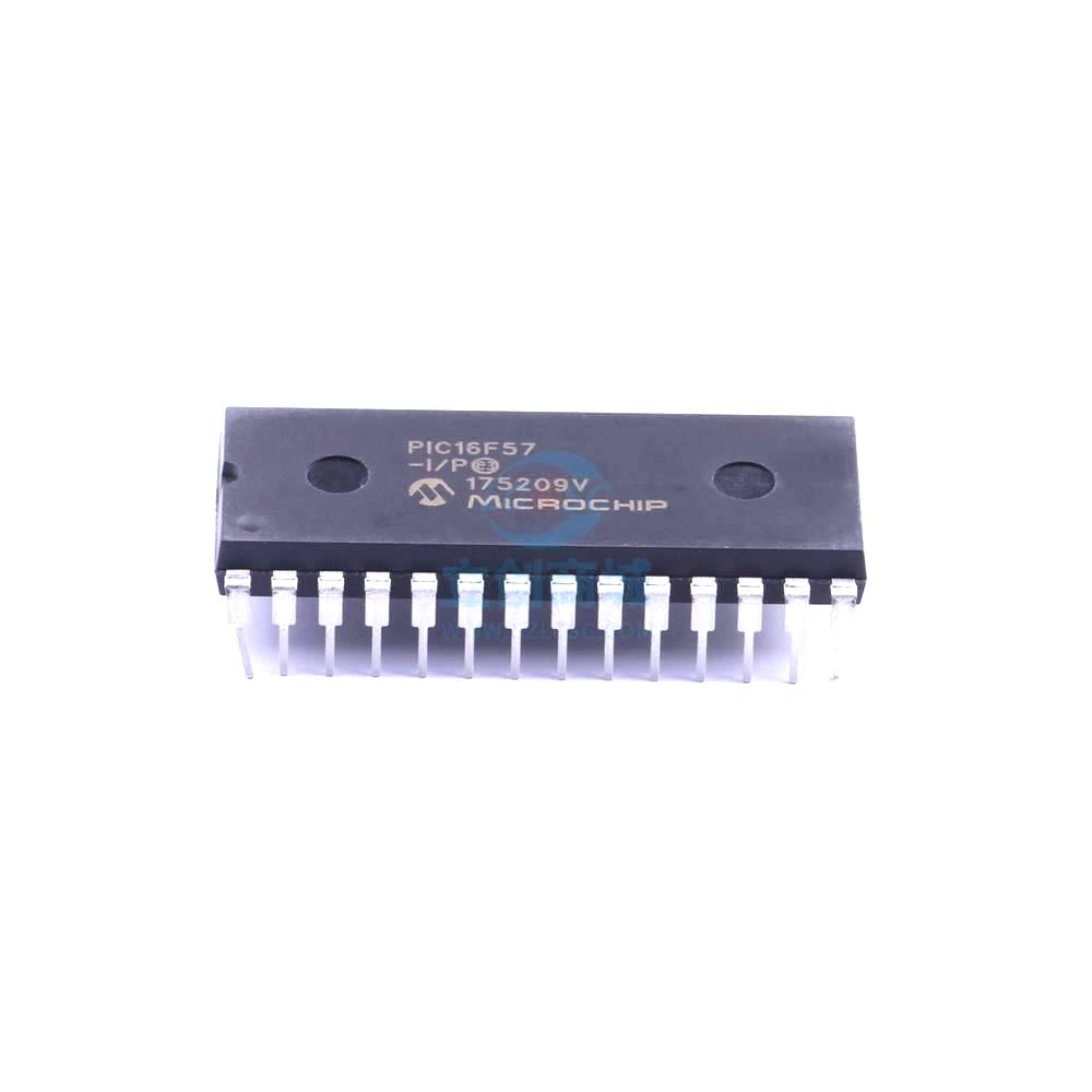 1 Pcs PIC16F57-I/P DIP-28_600mil 8-Bit 20MHz 3KB (2K x 12) PIC16F57-I/P