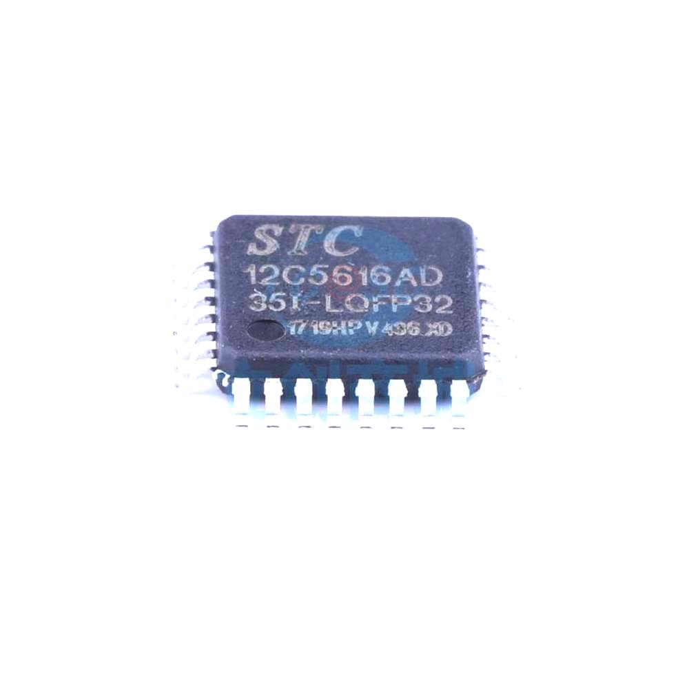 1 Pcs Microcontroller (MCU/MPU/SOC) STC12C5616AD-35I-LQFP32 LQFP-32_7x7x08P STC12C5616AD-35I-LQFP32