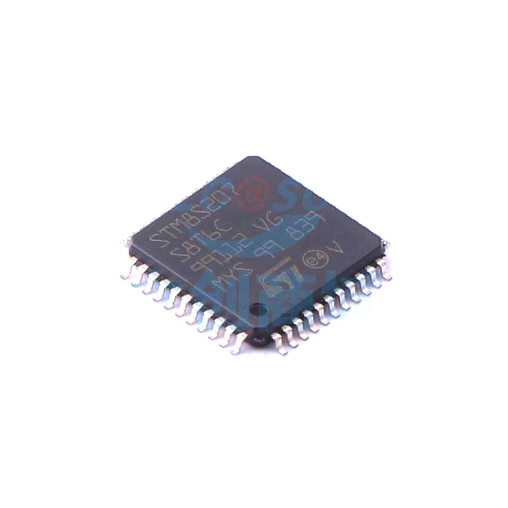 1 Pcs STM8S207S8T6C LQFP-44_10x10x08P 8-Bit 24MHz 64KB STM8S207S8T6C