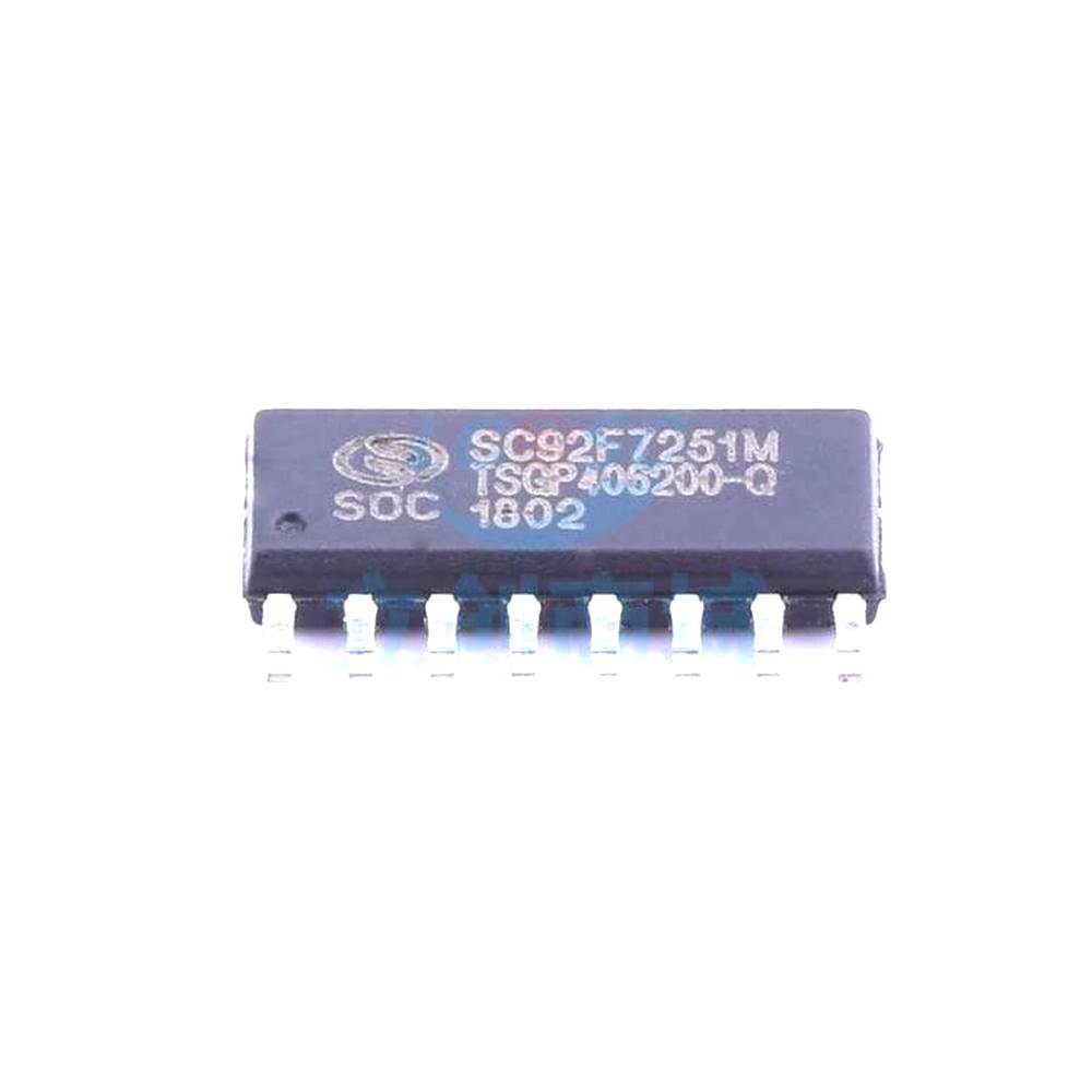 1 Pcs Microcontroller (MCU/MPU/SOC) SC92F7251M16U SOP-16 SC92F7251M16U