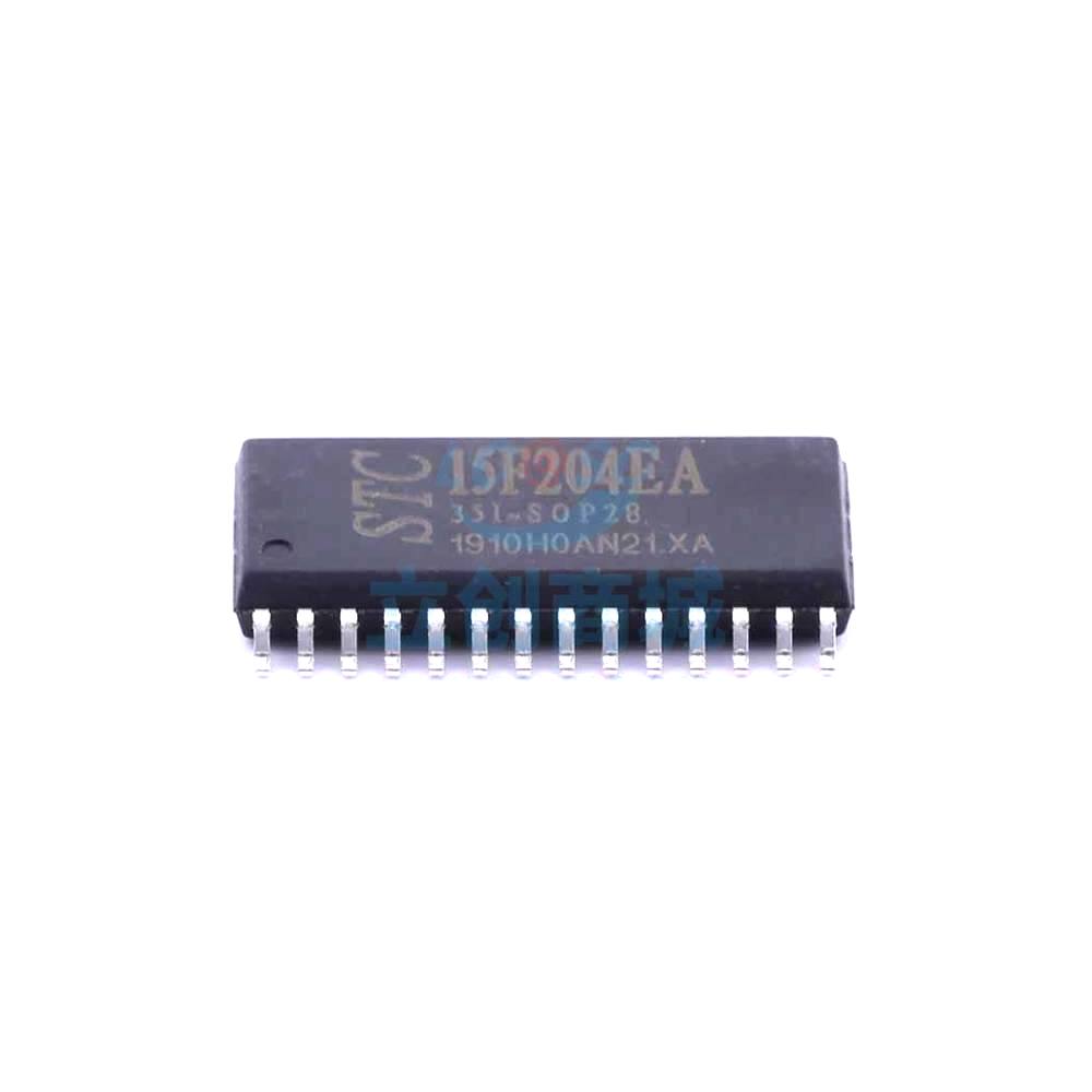 1 Pcs Microcontroller (MCU/MPU/SOC) STC15F204EA-35I-SOP28 SOIC-28_300mil STC15F204EA-35I-SOP28
