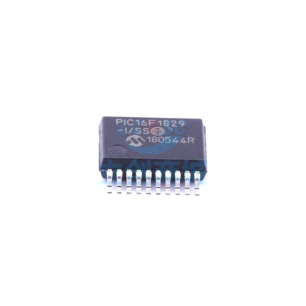 1 Pcs PIC16F1829-I/SS SSOP-20_208mil 8-Bit 32MHz 14KB (8K x 14) PIC16F1829-I/SS
