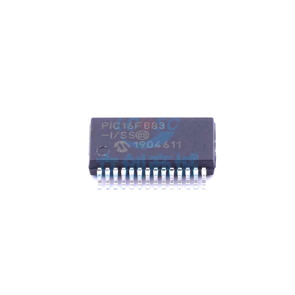 1 Pcs PIC16F883-I/SS SSOP-28_208mil 8-Bit 20MHz 7KB (4K x 14) PIC16F883-I/SS