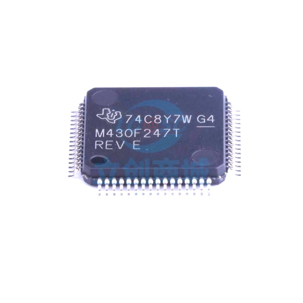 1 Pcs MSP430F247TPMR LQFP-64_10x10x05P 16-Bit 16MHz 32KB (32K x 8 + 256B) MSP430F247TPMR