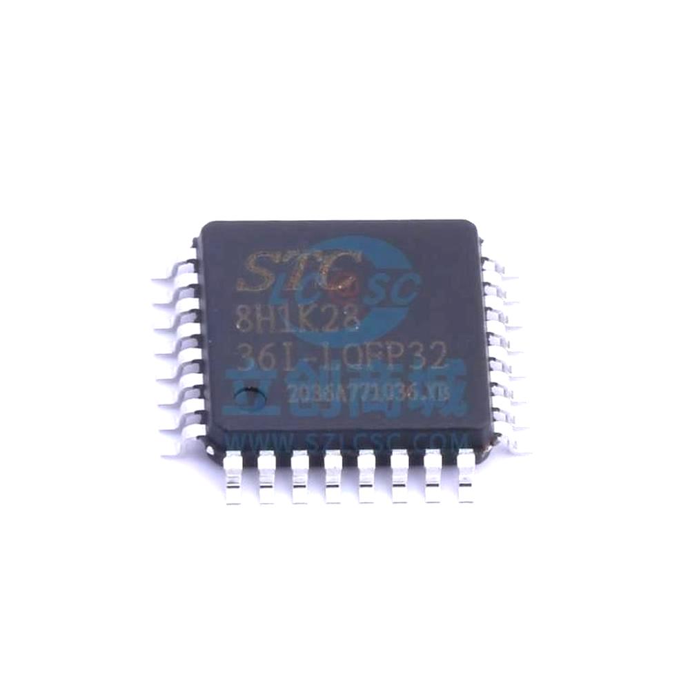 1 Pcs Microcontroller (MCU/MPU/SOC) STC8H1K28-36I-LQFP32 LQFP-32 STC8H1K28-36I-LQFP32
