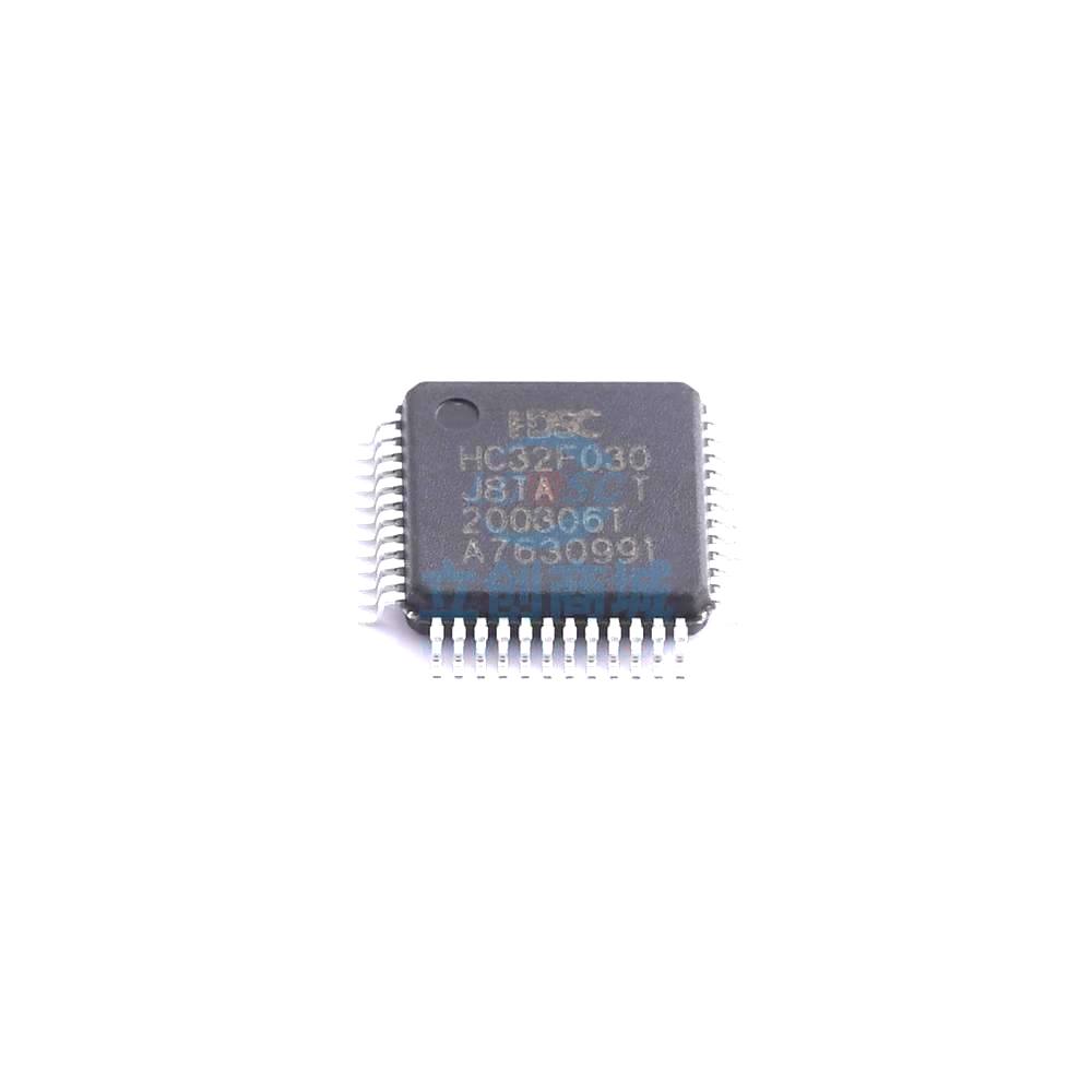1 Pcs Microcontroller (MCU/MPU/SOC) ARMCortex-M0+ core wide voltage 1.8-5.5V8KBRAM64KBFlash LQFP-48(7x7) HC32F030J8TA-LQ48