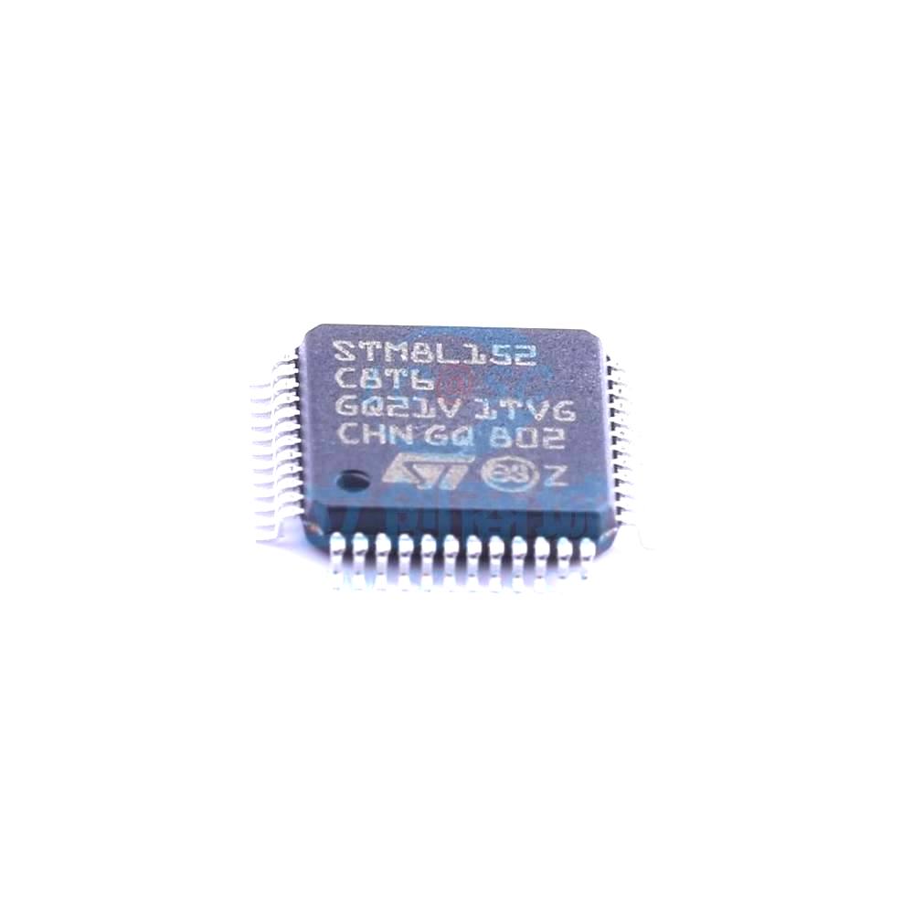 1 Pcs STM8L152C8T6 LQFP-48_7x7x05P 8-Bit 16MHz 64KB STM8L152C8T6