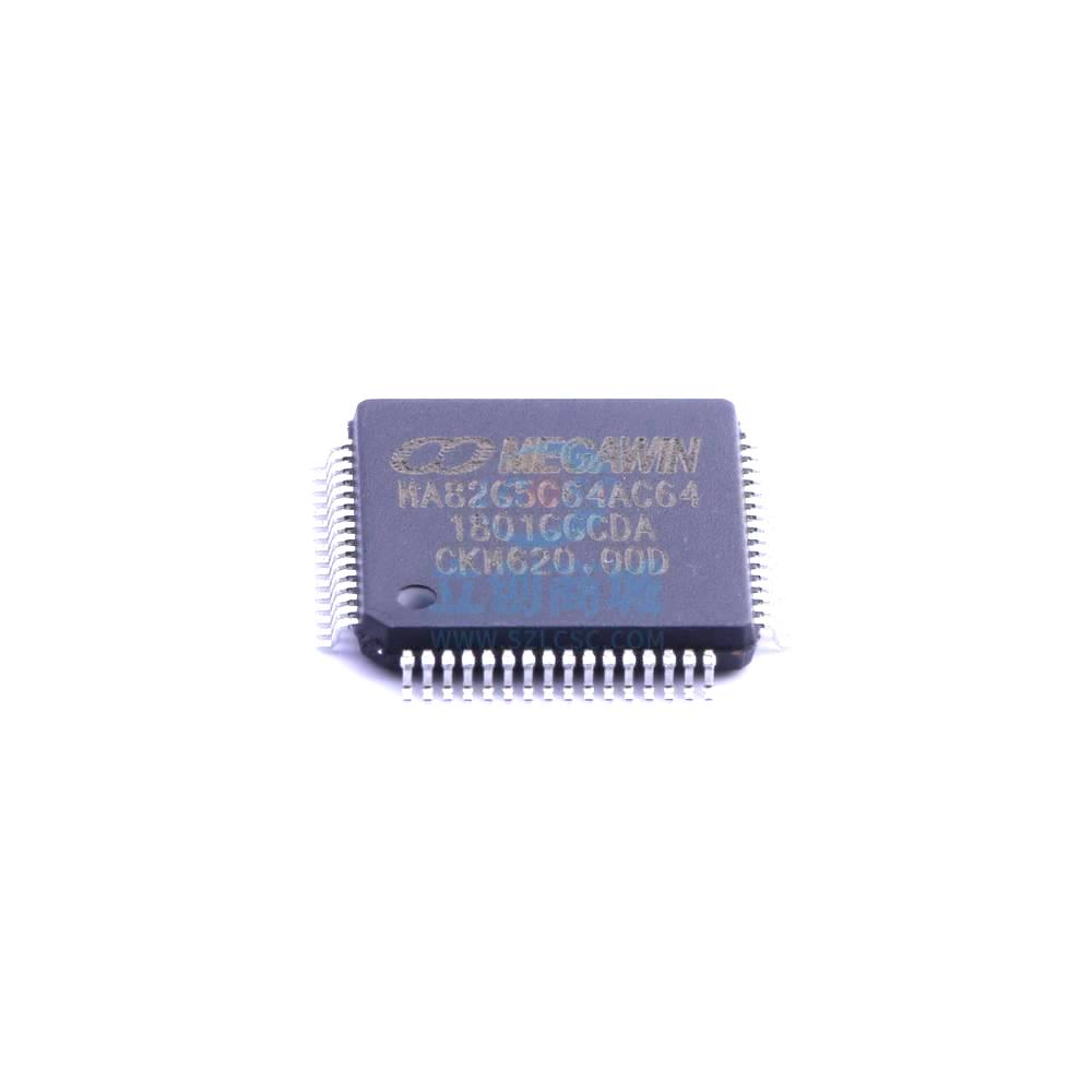 1 Pcs Microcontroller (MCU/MPU/SOC) MA82G5C64AC64 LQFP-64_10x10x05P MA82G5C64AC64