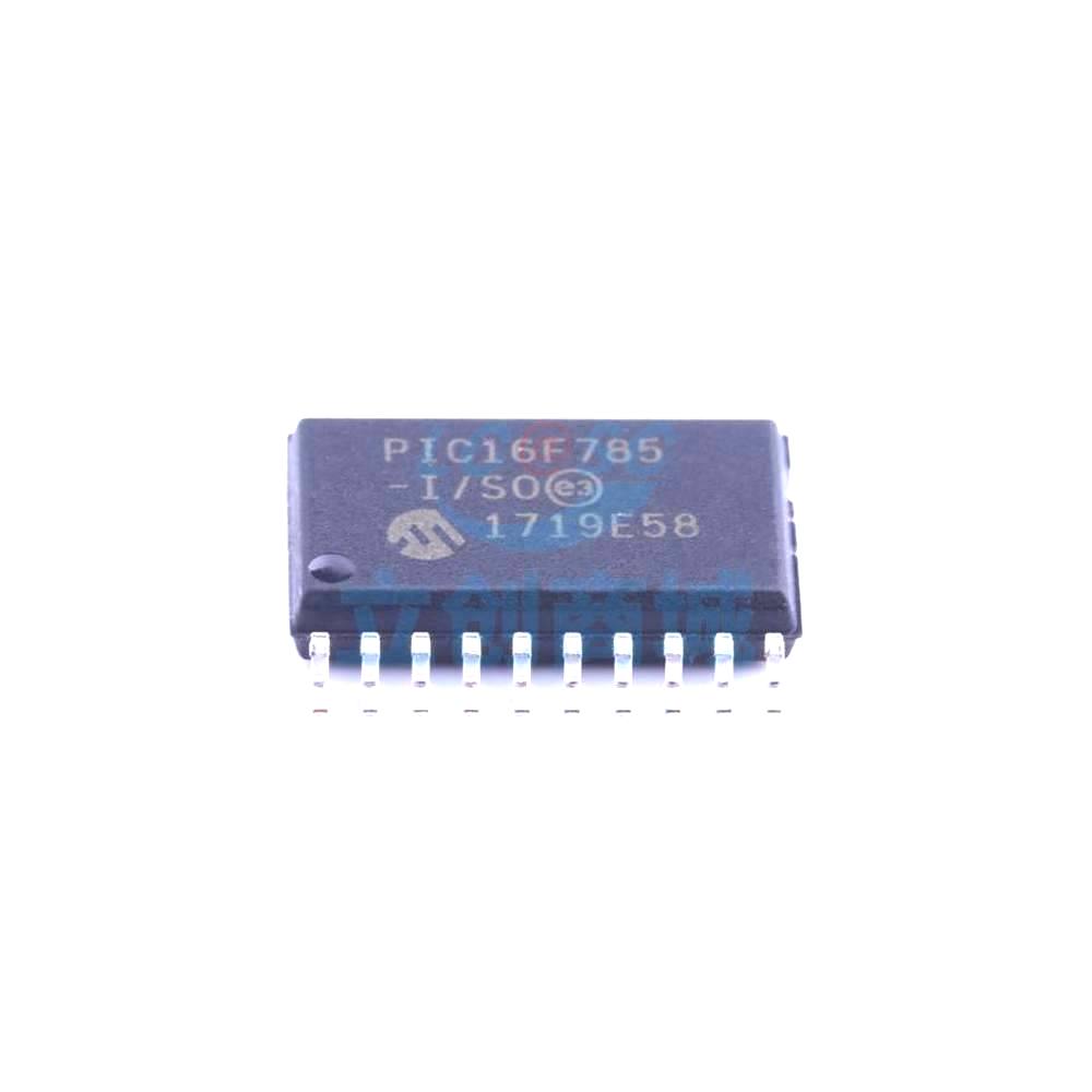 1 Pcs PIC16F785-I/SO SOIC-20_300mil 8-Bit 20MHz 3.5KB (2K x 14) PIC16F785-I/SO
