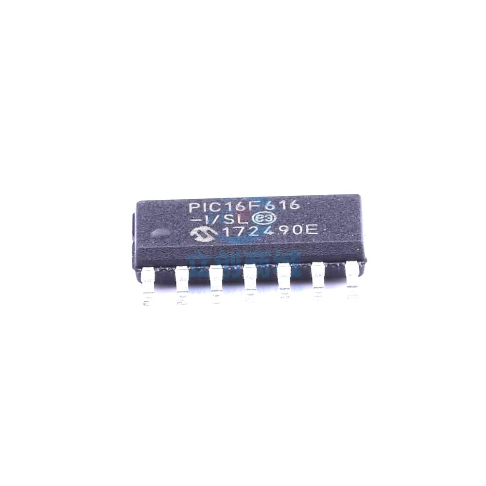 1 Pcs PIC16F616-I/SL SOIC-14_150mil 8-Bit 20MHz 3.5KB (2K x 14) PIC16F616-I/SL