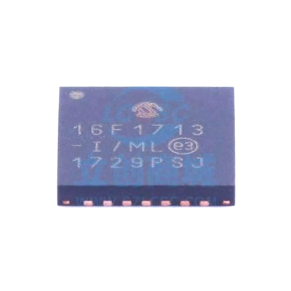 1 Pcs PIC16F1713-I/ML QFN-28 8-Bit 32MHz 7KB (4K x 14) PIC16F1713-I/ML