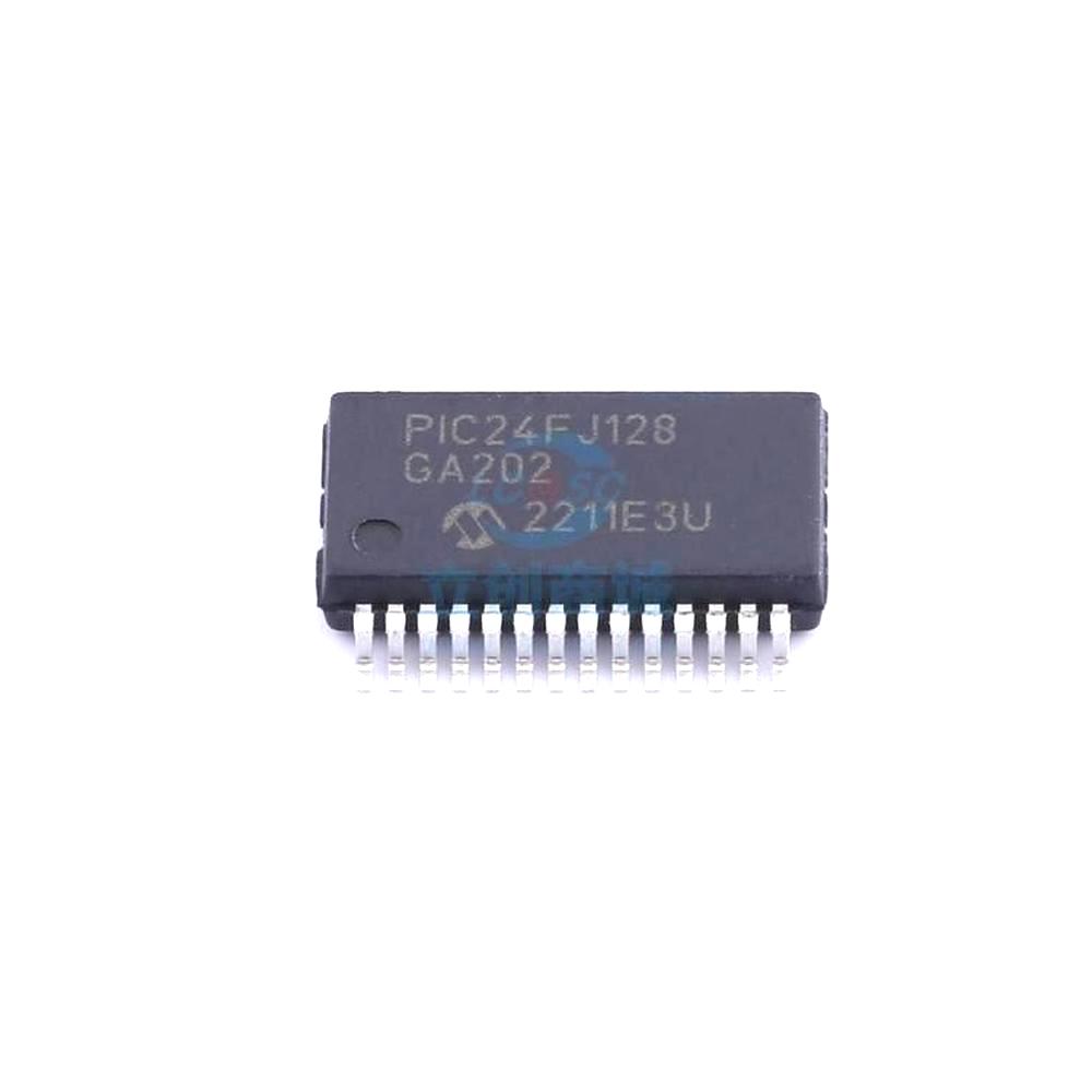 1 Pcs Microcontroller (MCU/MPU/SOC) PIC24FJ128GA202-I/SS SSOP-28 PIC24FJ128GA202-I/SS