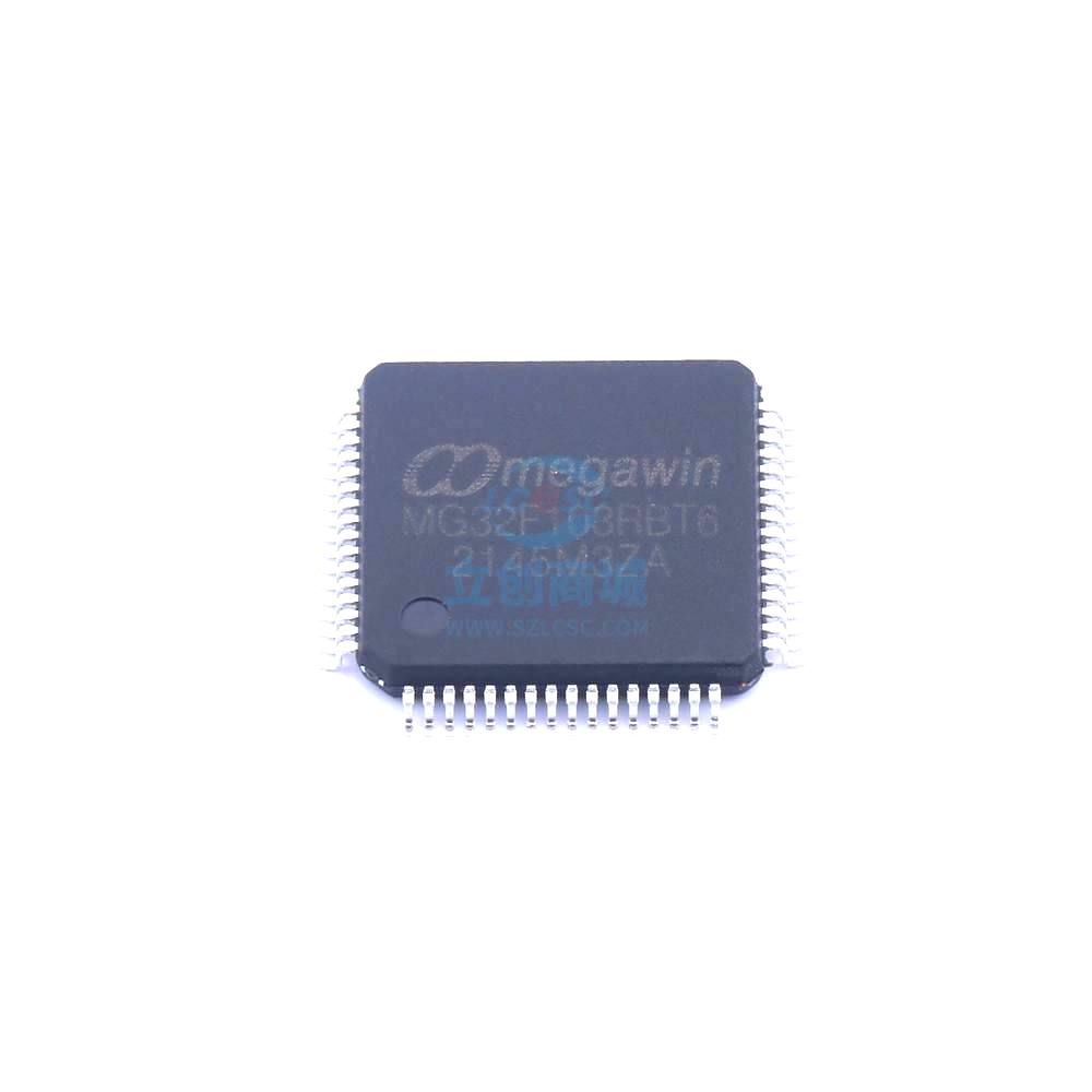 1 Pcs Microcontroller (MCU/MPU/SOC) MG32F103RBT6 LQFP-64 MG32F103RBT6