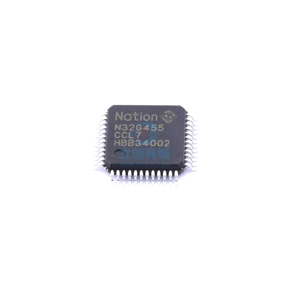 1 Pcs Microcontroller (MCU/MPU/SOC) N32G455CCL7 LQFP-48 N32G455CCL7